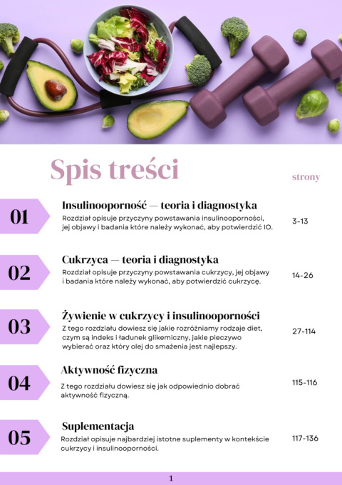 Ebook "Poradnik insulinooporność i cukrzyca", 140 stron wiedzy Ebook "Poradnik insulinooporność i cukrzyca", 140 stron wiedzy